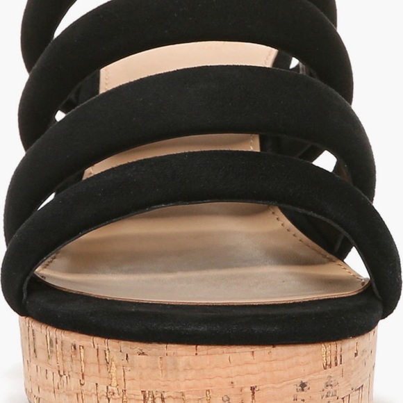 Sam Edelman Yukon Platform Wedge Sandal Size 8 BLACK - Picture 4 of 11